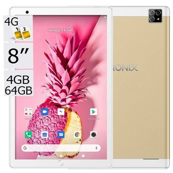 Планшет-телефон Adronix Mid Pad PRO 8 LTE Gold 4GB/64GB IPS 8'' + Чохол-книжка
