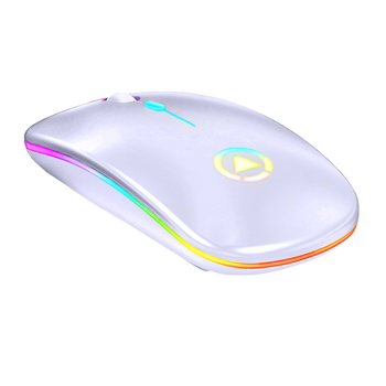 Мышь беспроводная SKY (A2-BT) White, аккумулятор, Bluetooth, RGB