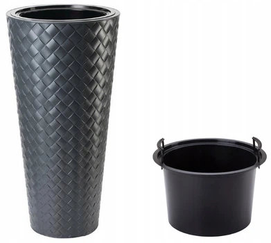 Горшок FormPlastic Makata slim-30 антрацит (2830-014)
