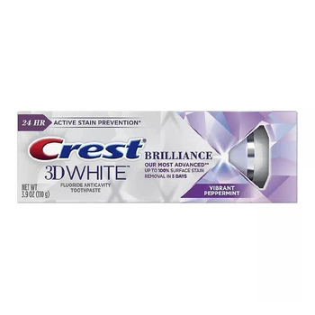 Зубна паста Crest 3D White Brilliance Vibrant Peppermint Whitening Toothpaste 110гр