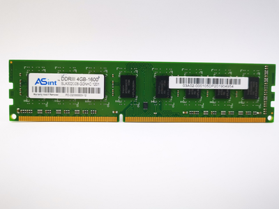 Оперативная память ASint DDR3 4Gb 1600MHz PC3-12800U (SLA302G08-GGNHC) 10244 Б/У