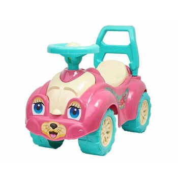 Дитяча каталка-толокар бебі машина Кішечка 0823 Technok Toys малиновий