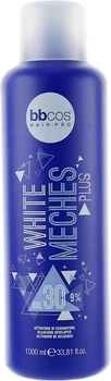 Окислювач для освітленння волосся 9% - BBcos White Meches Plus 30 Vol 1000ml (450309-75723)