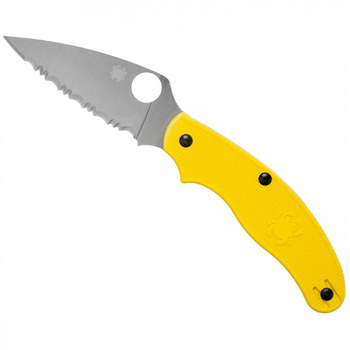 Ніж Spyderco Salt UK Penknife LC200N напівсерейтор yellow