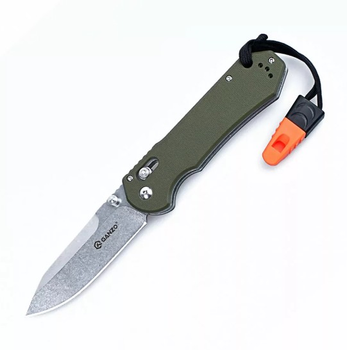 Нож складной карманный, туристический Axis Lock Ganzo G7452-GR-WS Green 210 мм