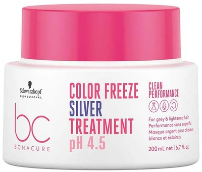 Schwarzkopf Professional BC Bonacur Freeze Silver maska neutralizująca niechciane żółte włosy 200 ml (4045787725636)