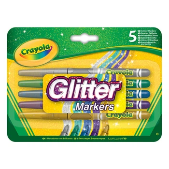 Набор фломастеров Crayola с блестками 5 шт (256354.012) (10-570351)