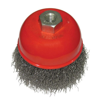 Щітка чашкова 65 мм, для КШМ, М14 (кручений дріт) INTERTOOL BT-1065