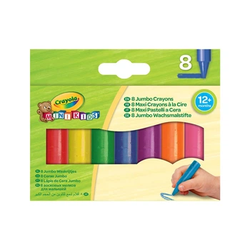 Набор больших восковых мелков для малышей Mini Kids CRAYOLA, 8 шт