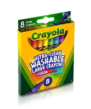 Набор больших восковых мелков CRAYOLA (ultra-clean washable), 8 шт