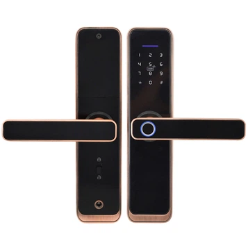 Замок для двери электронный NaviCat X9 с поддержкой приложения TUYA Bronze