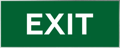 Металева табличка "EXIT", 26см*12см
