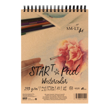 Альбом для акварели на спирали Start Smiltainis 240г 20л А5