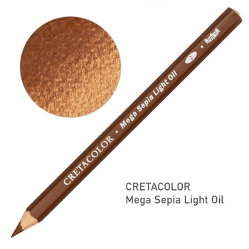 Карандаш для рисунка Mega Cretacolor масляный сепия светлая