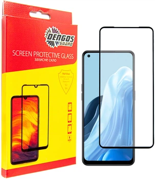 Защитное стекло для смартфона OPPO Reno 7 DENGOS Black (TGFG-225)