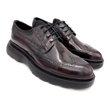 Дерби мужские Luciano Bellini 40 27,5 см. бордовые 6615