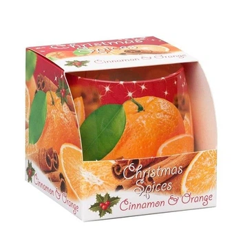 Свеча ароматическая "Christmas Spices" (Cinnamon & Orange) 20 часов