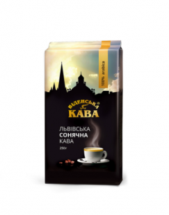 Молотый кофе "Віденська кава" Львівська сонячна кава 250 г