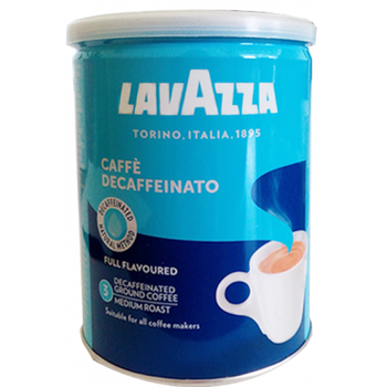 Кофе молотый Lavazza Decaffeinato (без кофеина) 250 г ж/б