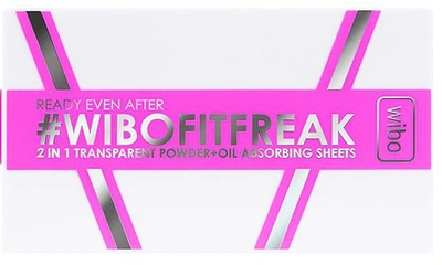 Компактная пудра для лица 2 в 1 - Wibo Ready Even After 2 In 1 Transparent Powder + Oil Absorbing Sheets (6 g) (909239-23506)