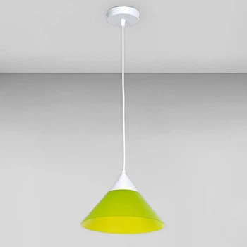 Люстра подвесная Light House SWT-18417 GN D245 E27 белая плафон зеленый