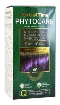 Краска для волос безаммиачная Herbal Time Phytocare №4V Баклажан 125 мл