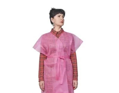 Халат кимоно без рук. с поясом S/M Doily розовый