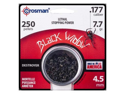 Кулі для пневматичної зброї Crosman Black Widow, 0.50 гр, 250 шт