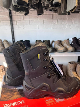 Військові тактичні черевики Vaneda Nato Чорні, Зимові до -20 берці з натуральної шкіри. 38
