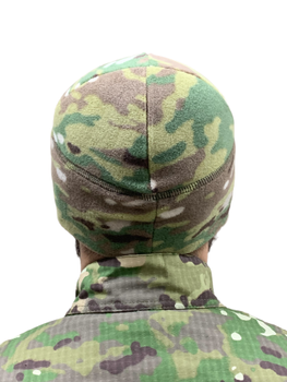 Флисовая шапка мультикам военная зимняя теплая Размер ХЛ 60-62