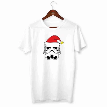 Футболка белая с новогодним принтом "Star Wars. Звездные войны. Новый год" Push IT ФП010196XS XS