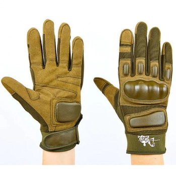 Перчатки тактические с закрытыми пальцами SILVER KNIGHT BC-7052 /2 (р-р XL , оливковый)