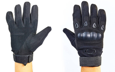 Перчатки тактические с закрытыми пальцами и усил. протектор OAKLEY BC-4623 (р-р L , черный) /2