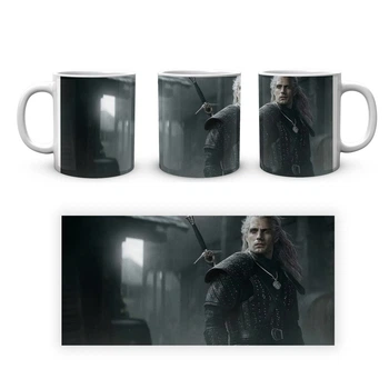 Чашка з принтом The Witcher Відьмак Геральт TW 002.009 Кружка керамічна 0,33