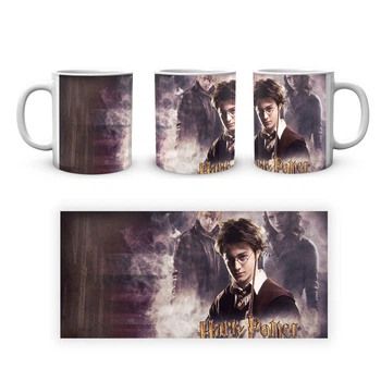 Чашка с принтом Harry Potter Гарри Поттер HP 002.04 Кружка керамическая 0,33