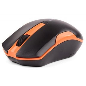 Мышь A4Tech G3-200N,USB,V-Track,1000dpi (Black+Orange) беспроводная