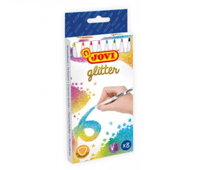 Набір фломастерів JOVI GLITTER felt pens 8кол.