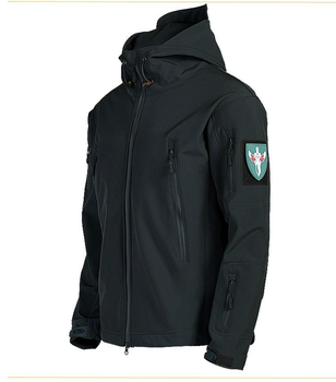 Куртка тактическая Tactical Pro непромокаемая мужская Soft Shell XL Черная (359728098)