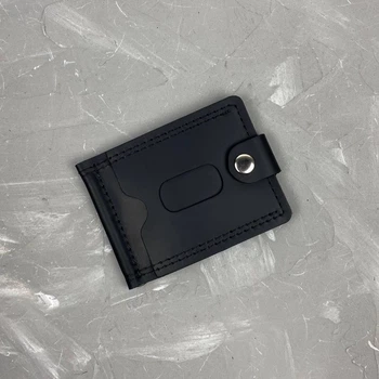 Мужской черный зажим для денег держатель для карт Port black +