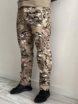 Военные тактические штаны SoftShell MultiCam Софт Шелл Мультикам L