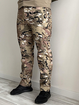 Военные тактические штаны SoftShell MultiCam Софт Шелл Мультикам XXXL