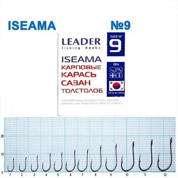 Крючок карповый Leader Iseama BN № 9