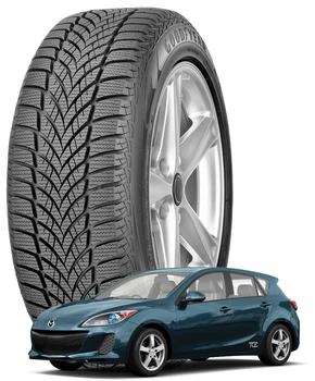 GoodYear UltraGrip Ice 2 205/55 R16 94T XL - Шины Mazda 3 (BK, BL) 2003 - 2013