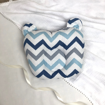 Подушка для годування ортопедична Baby Comfort Зіг-Заг синій