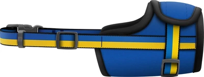 Намордник для собак WAUDOG Nylon размер М 19-26 см рисунок "Colors of freedom" (351-4020Collar)