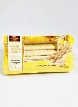 Трубочки вафельные Feiny Biscuits Waffel Rollchen Vanille 160г