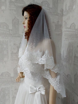 Свадебная фата невесты Light ivory Lady Solomia СE-26