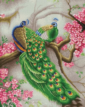 Набір для алмазної мозаїки ColorArt Павліни 40х50см SP019