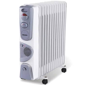 Масляный обогреватель NIKURA НY-В4-13F 2900W 13 секций, с конвекцией воздуха, белый