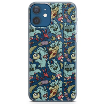 Чохол силіконовий для Apple IPhone 13 mini від Lex Altern (Рука зомбі, кістки, органи, Хеллоуїн)